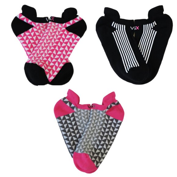 RARE  Victoria's Secret Cushion VSX Ankle Cushion Socks Set Of 3  NWOT - Picture 1 of 7